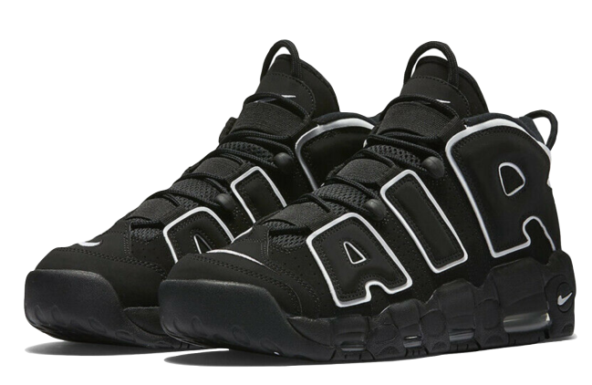 Nike Air More Uptempo Black White