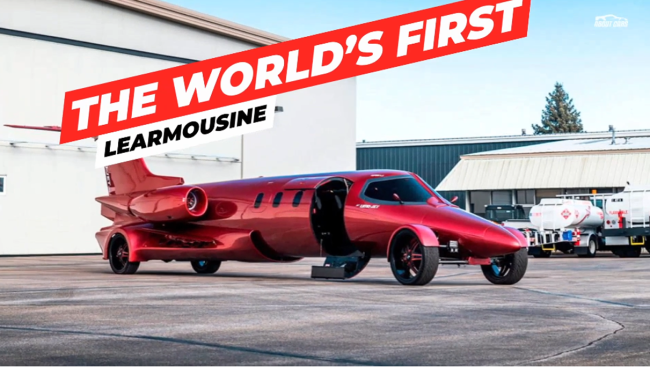 Someone Turned A Learjet Into Street-Legal Limousine Learmousine
