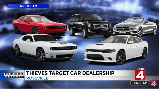 Watch Thieves Drive Off With 250000 Worth Of Cars From Dealership