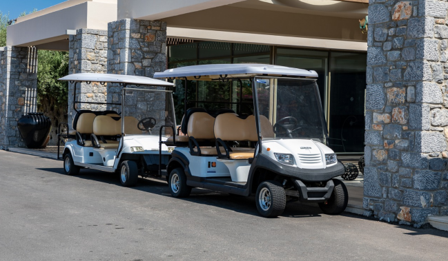 golf in south korea self-driving carts