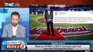 Corny Nick Wright Blocks Tom Brady On Social Media Live On ‘First Things First’ For April Fool’s Day Joke