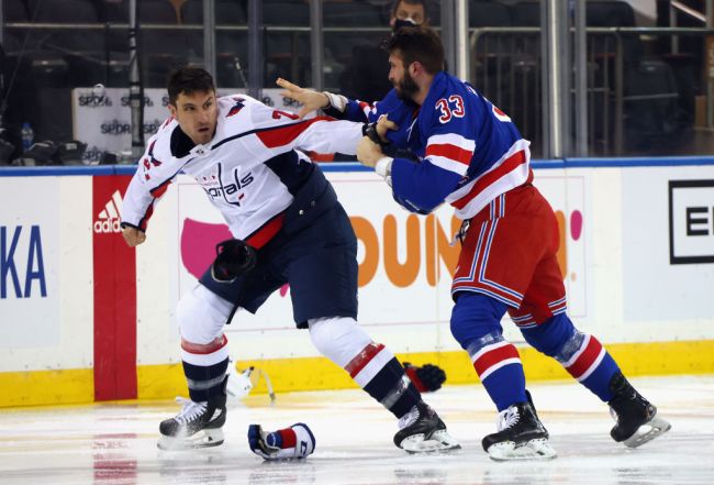 Rangers Capitals Fight Brawl Tom Wilson
