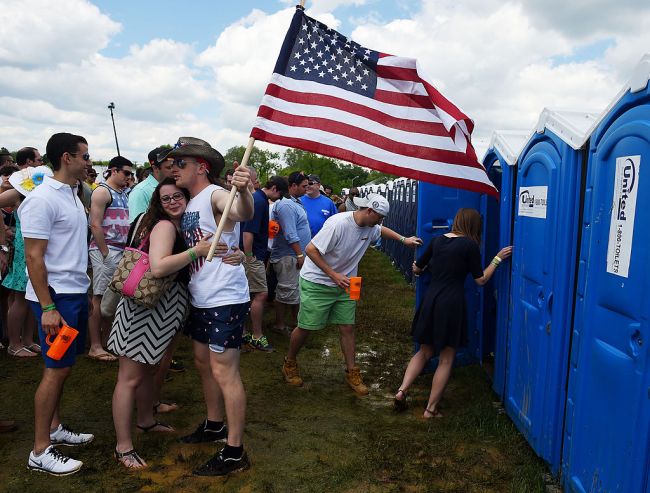 Preakness Stakes Infield Urinals