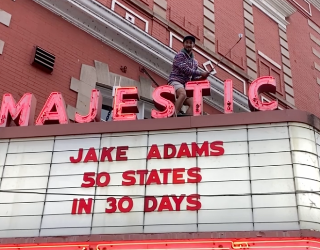 comedian hits golf shot every state 30 days