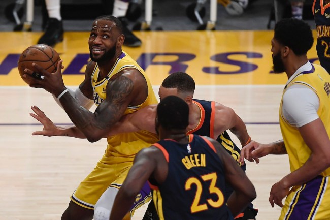 LeBron James claims trash-talk from Warriors bench players led him to take over the NBA Playoffs' Play-In Game