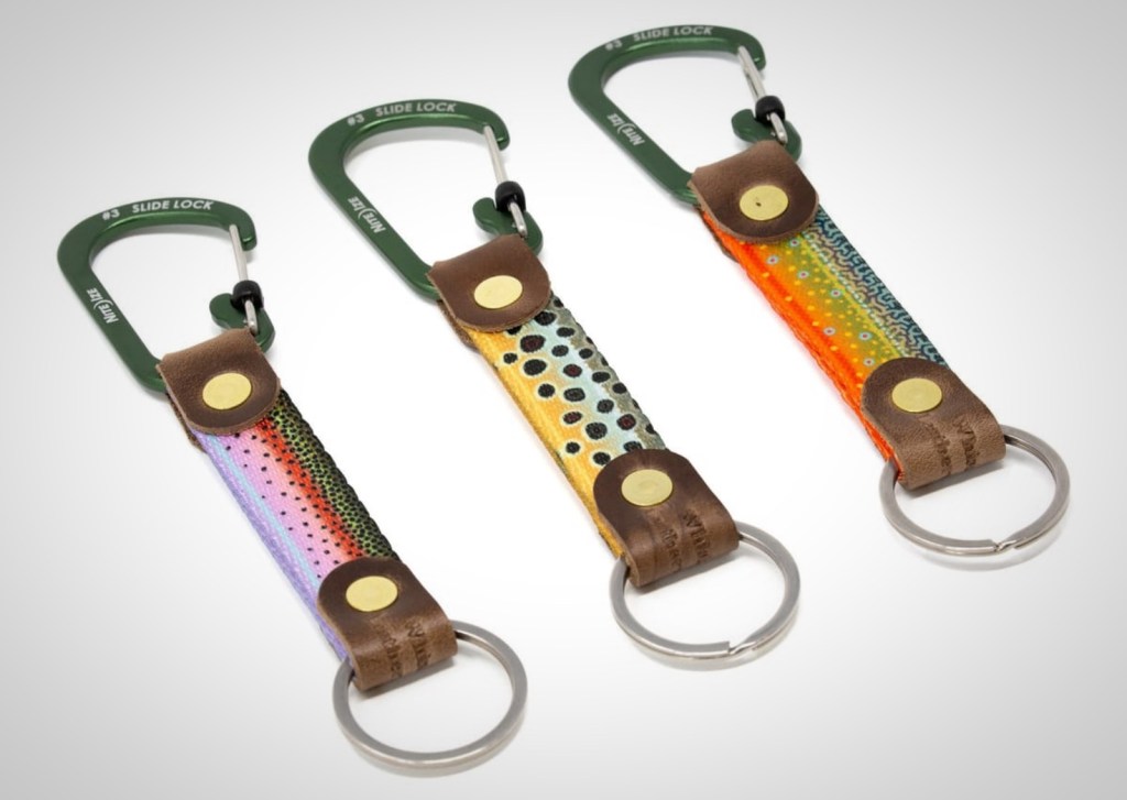 keychains fishing whiskey leatherworks trout
