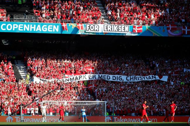 Denmark Fans Belgium Christian Eriksen