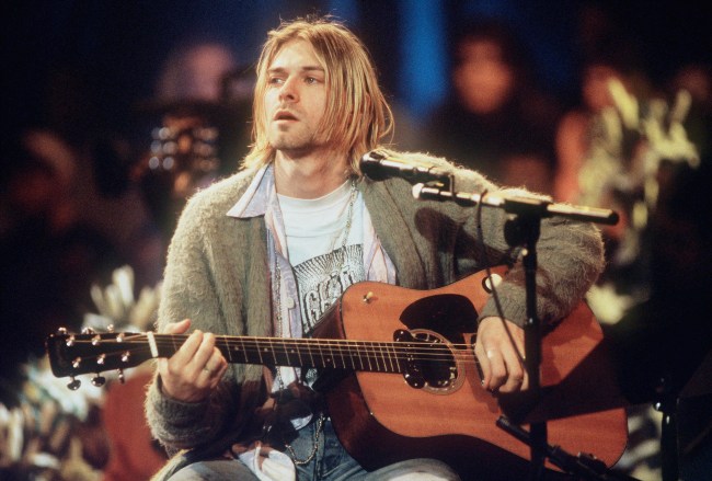 Nirvana rocker Kurt Cobain self-drawn doodle, labeled as “Kurdt Kobain Rock Star,” sells for over $280,000 in music auction.