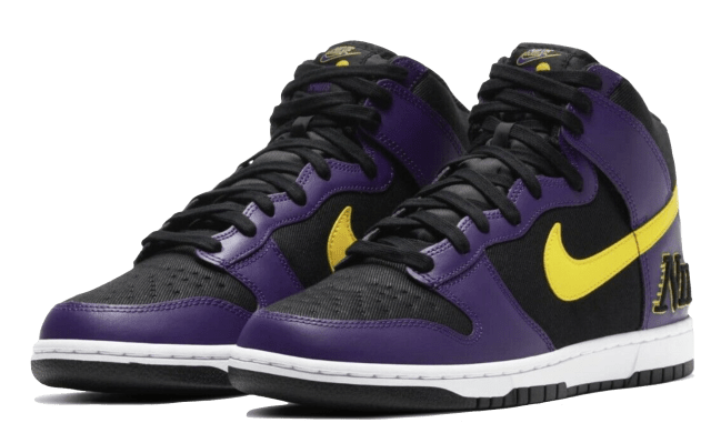 Nike Dunk High EMB Lakers