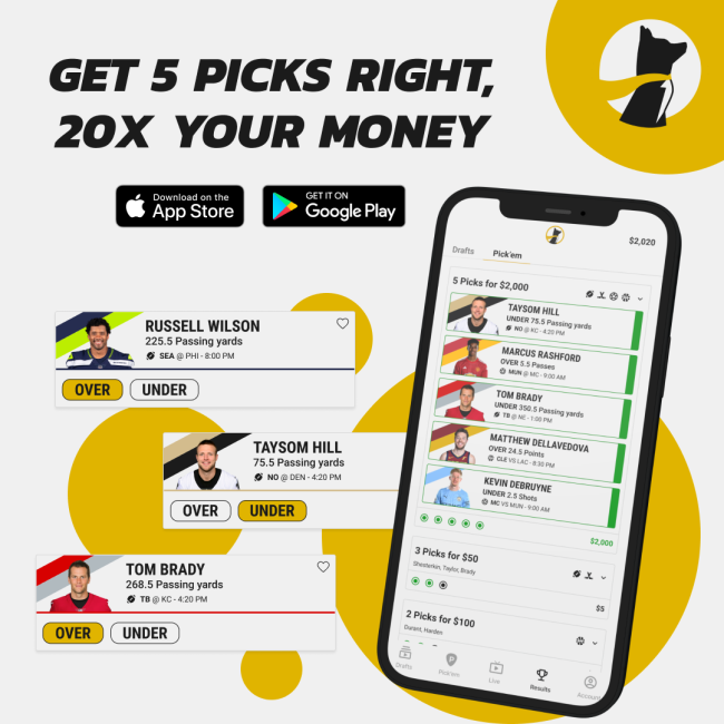 Underdog Fantasy Player Pick 'Em