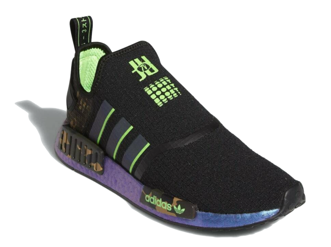 adidas NMD_R1 Black Solar Green