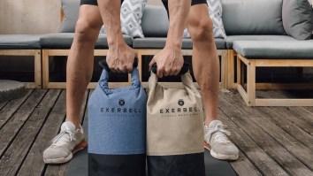 The Exerbell Is A Portable And Adjustable Kettlebell That Will Help You See Gains Anywhere, Anytime