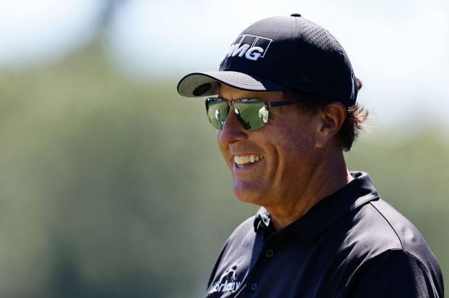phil mickelson breaks bryson dechambeau iron
