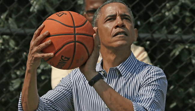 Barack Obama basketball nba players veterans