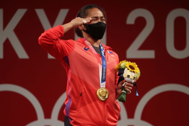 Hidilyn Diaz of Team Philippines Olympics Tokyo Gold Medal Weightlifting