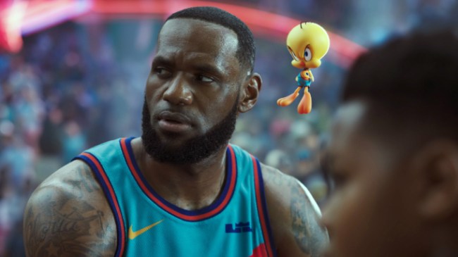 Lebron acting in space jam