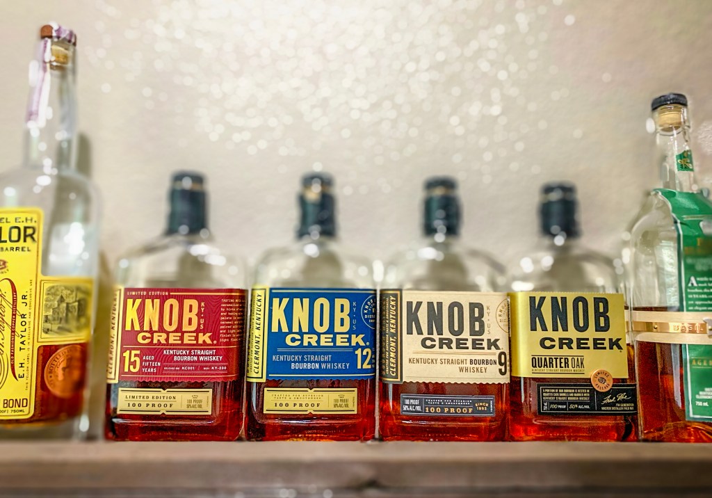 Best Bourbon Knob Creek Whiskey 15 year 12 year 9 year