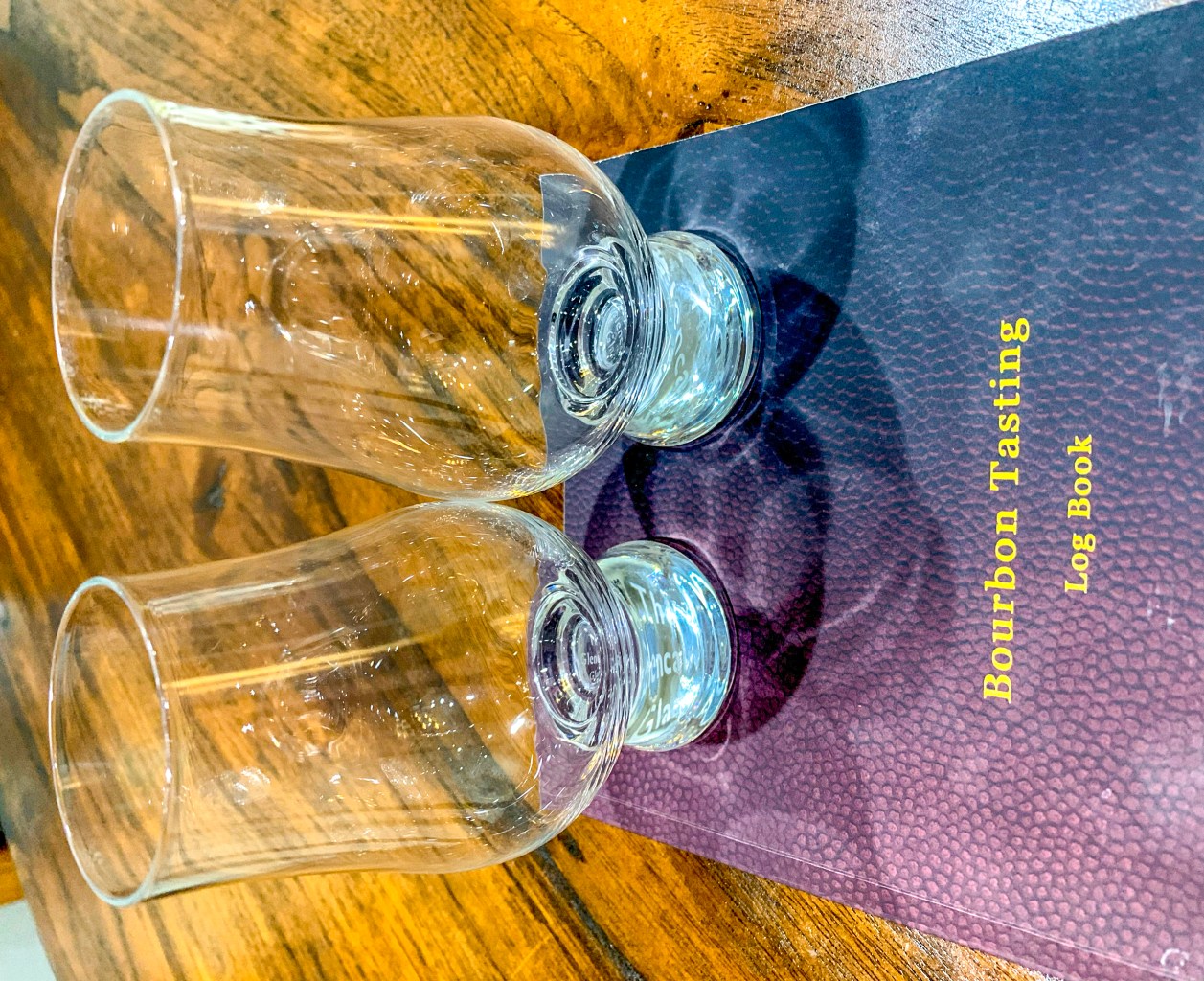Best Bourbon right now tasting book and glencairn glass