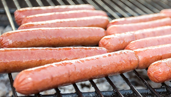 round hot dogs Rastelli's