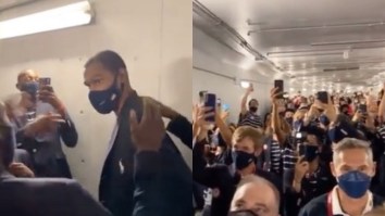 Entire Team USA Sings Happy Birthday To A Squirming Kevin Durant, Who Was Born On September 29
