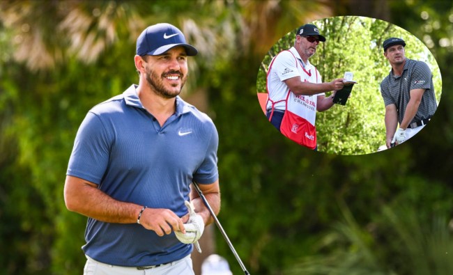 brooks koepka trolls bryson dechambeau caddie