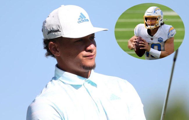 patrick mahomes justin herbert trash talk out of context