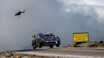 Travis Pastrana Breaking His Own Record For Fastest Time Up A Sketchy Road On Mt. Washington Is Insane