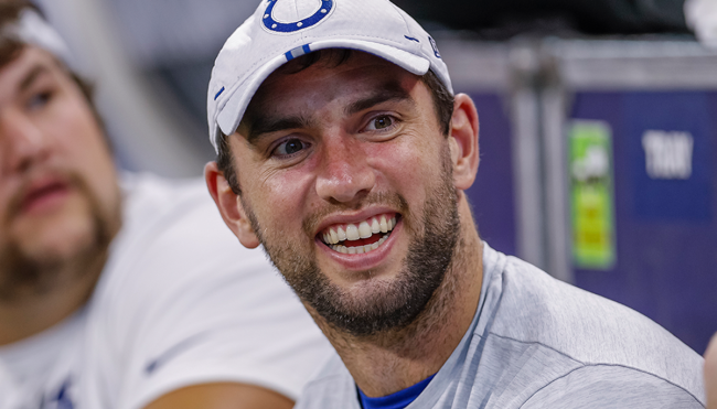 Andrew Luck zip-off cargo pants