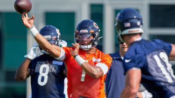Justin Fields Is Dropping Bombs At Training Camp And Chicago Bears Fans Are Losing Their Minds