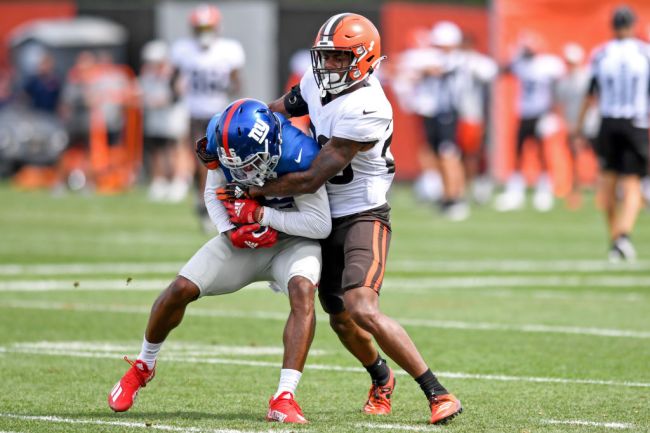 Giants Brown Training Camp Fight