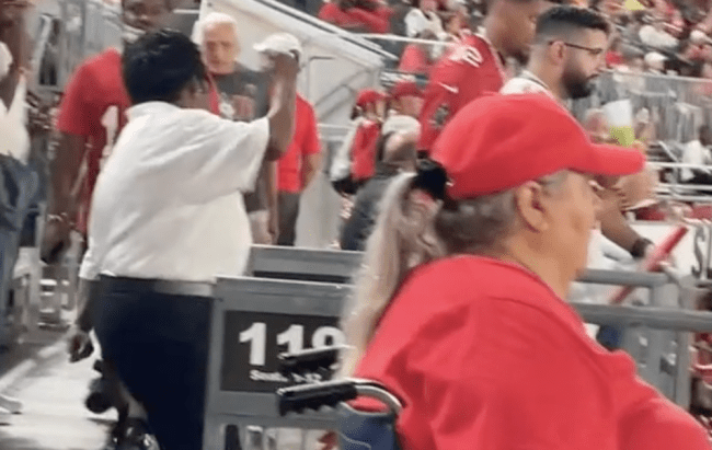 Tampa Bay Buccaneers Security Guard Dancing