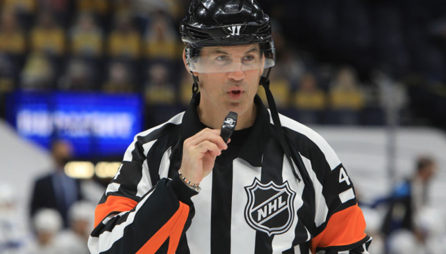 Wes McCauley ref uniform suit lining wedding