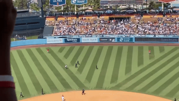 Dodgers Fan On Field Security Guard Pursuit