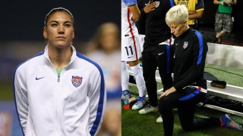 Why People Are Calling Hope Solo A Liar For Claiming Megan Rapinoe ‘Bullied’ Players Into Kneeling For The Anthem
