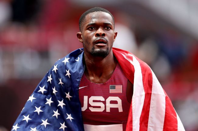 rai benjamin crying silver medal