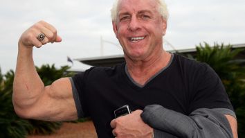 Ric Flair Hilariously Responds To People Convinced He Was Getting Busy With Woman On Train In Viral Photo