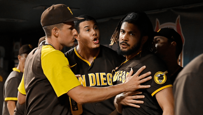 Manny Machado Fernando Tatis Jr Address Dugout Screaming Match