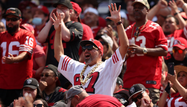 49ers fan caught skipping work game