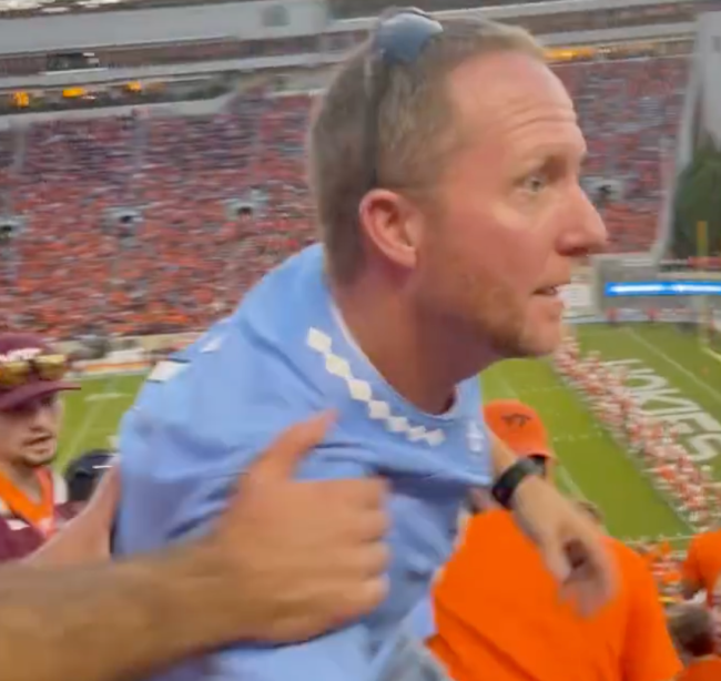 UNC Fan Fight Virginia Tech