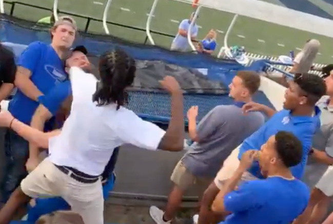 Memphis Football Fan Fight Brawl Nicholls State