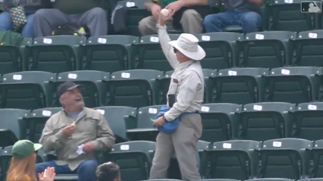 Oakland A's Fanny Pack Foul Ball Catch