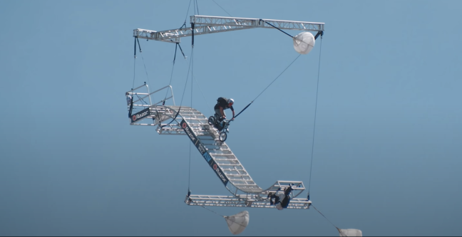 Robbie Madison Backflips Dirt bike Razor Helicopter