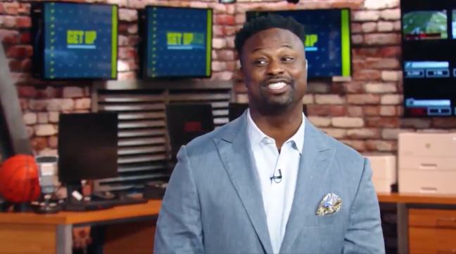 Bart Scott Eyebrow Eagles Get Up! ESPN bet 49ers