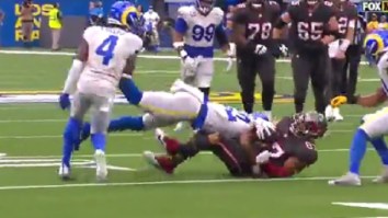 Bucs’ Rob Gronkowski Leaves Game With Injury After Taking Big Hit Vs Rams