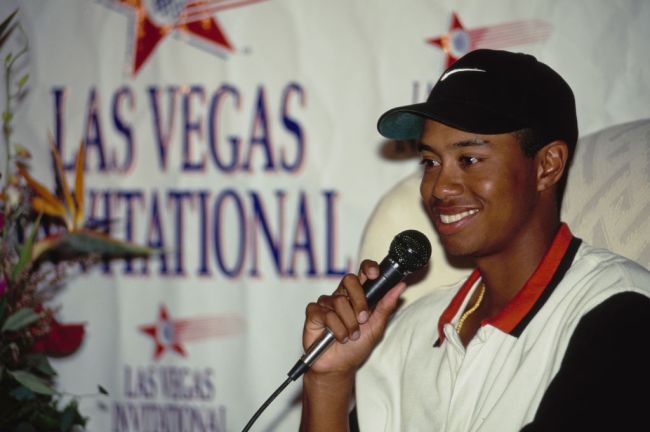 tiger woods rookie of the year trophy