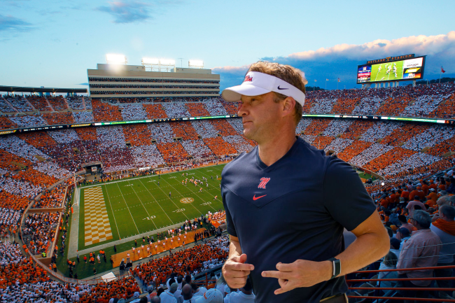 Lane Kiffin Rocky Top Ole Miss Neyland Stadium Sell Out Checker