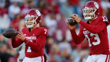 Spencer Rattler’s Face While Caleb Williams Led Oklahoma To A Win Over TCU Is Very Telling