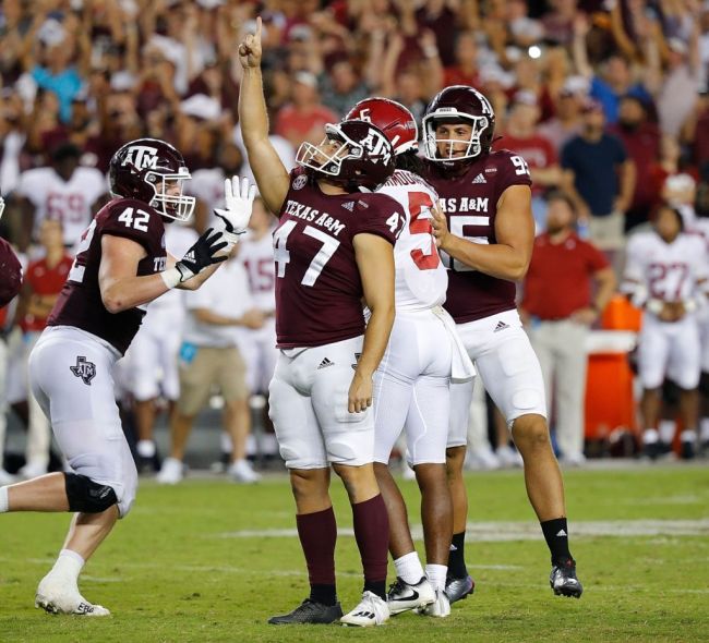 Seth Small Texas A&M Family Game Winning Field Goal Alabama