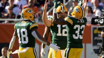 New Picture Shows Several Bears Fans Throwing Up Middle Finger At Aaron Rodgers Before His ‘I Own You’ Rant