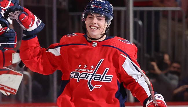 Hendrix Lapierre first NHL goal reaction